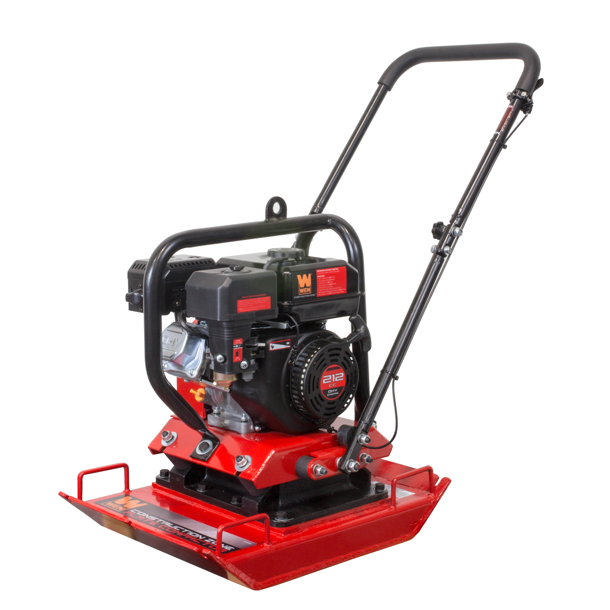 WEN Plate Compactor, 4500-Lb. Compaction Force, 212cc Engine, CARB Compliant, Model# 56035T